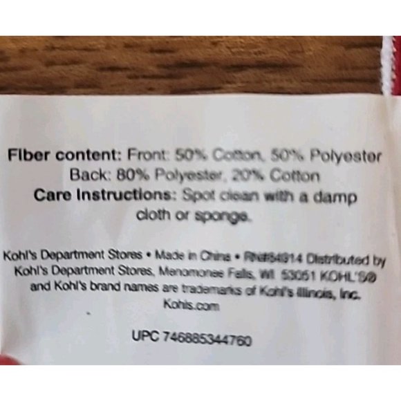 Set of 2 Fabric Christmas Placemats Poinsettia Tapestry-look - Picture 6 of 9